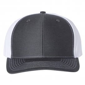 Richardson 312 Twill Back Trucker Cap - Charcoal/White