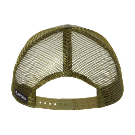 DRI DUCK 3358 Pique Trucker Cap - Olive/Camo