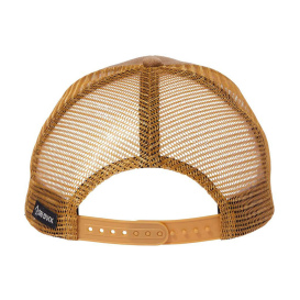 DRI DUCK 3358 Pique Trucker Cap - Saddle/Camo