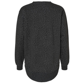 LAT 3525 Women\'s Weekend Fleece - Black Leopard