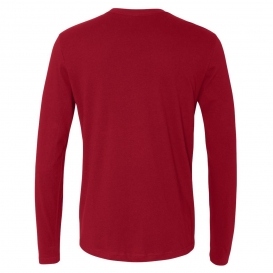 Next Level 3601 Cotton Long Sleeve Crew - Cardinal