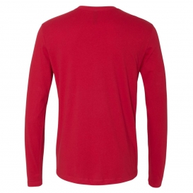 Next Level 3601 Cotton Long Sleeve Crew - Red