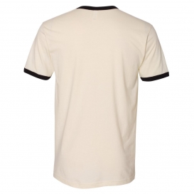 Next Level 3604 Unisex Fine Jersey Ringer - Natural/Black