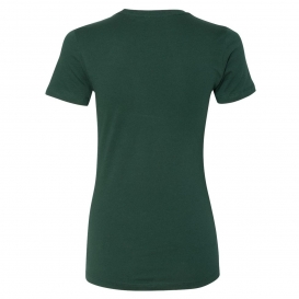 Next Level 3900 Women\'s Cotton Short Sleeve Boyfriend Crew - Forest Green