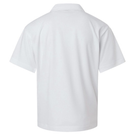 AllPro 41800Y Pro-Lock Youth Performance Polo - White