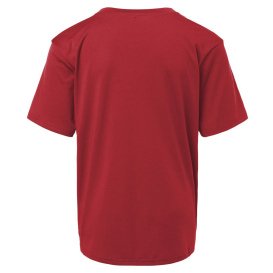 AllPro 48000Y Pro-Lock Youth Performance T-Shirt - Red