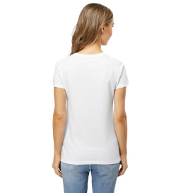 M&O 4810 Women's Gold Soft Touch T-Shirt - White