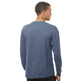 M&O 4820 Gold Soft Touch Long Sleeve T-Shirt - Heather Navy