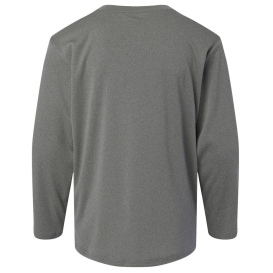 AllPro 48400Y Pro-Lock Youth Performance Long Sleeve T-Shirt - Heather Granite