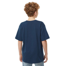 M&O 4850 Youth Gold Soft Touch T-Shirt - Deep Navy