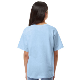 M&O 4850 Youth Gold Soft Touch T-Shirt - Light Blue