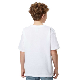 M&O 4850 Youth Gold Soft Touch T-Shirt - White