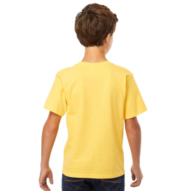 M&O 4850 Youth Gold Soft Touch T-Shirt - Yellow