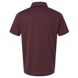 AllPro 4HM00 Performance Melange Polo - Maroon Melange