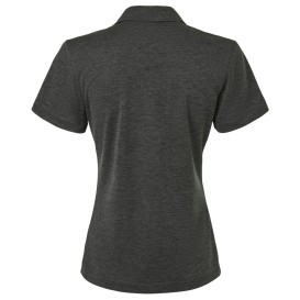AllPro 4HM00L Women's Performance Melange Polo - Black Melange