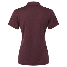 AllPro 4HM00L Women's Performance Melange Polo - Maroon Melange