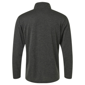 AllPro 4HM700 Performance Melange Quarter-Zip Pullover - Black Melange