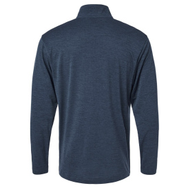 AllPro 4HM700 Performance Melange Quarter-Zip Pullover - Navy Melange