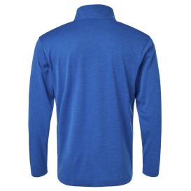 AllPro 4HM700 Performance Melange Quarter-Zip Pullover - Royal Melange