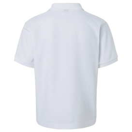 AllPro 62800Y Youth Pique Polo - White