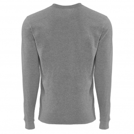 Next Level 6411 Sueded Long Sleeve Crew - Dark Heather Grey