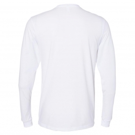 Next Level 6411 Sueded Long Sleeve Crew - White
