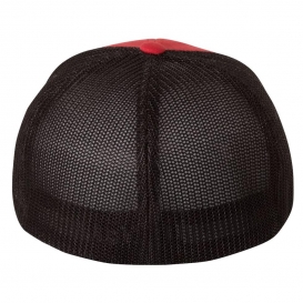 Flexfit 6511 Trucker Cap - Red/Black