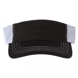 Richardson 712 Trucker Visor - Black/White