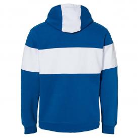 J. America 8644 Varsity Fleece Colorblocked Hooded Sweatshirt - Royal