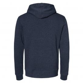 J. America 8879 Gaiter Fleece Hooded Sweatshirt - True Navy Heather