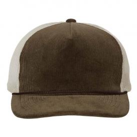 Richardson 930 Troutdale Corduroy Trucker Cap - Brown/Sand