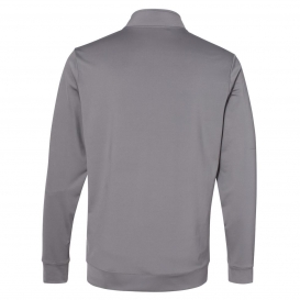 adidas A295 Performance Texture Quarter-Zip Pullover - Grey Three