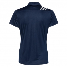 adidas A325 Women\'s 3-Stripes Shoulder Sport Shirt - Collegiate Navy/White