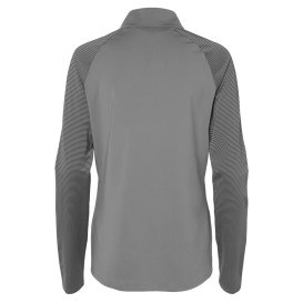 adidas A521 Women\'s Stripe Block Quarter-Zip Pullover - Grey Three