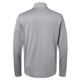 adidas A522 Heather Block Print Quarter-Zip Pullover - Grey Three Melange/Black