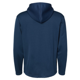 adidas A530 Textured Mixed Media Hooded Sweatshirt - Collegiate Navy