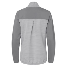 adidas A547 Women\'s Heather Block Full-Zip Wind Jacket - Grey Three/Grey Three Heather