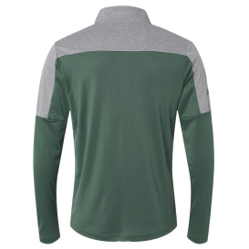 adidas A552 Lightweight Quarter-Zip Pullover - Green Oxide/Grey Three Melange