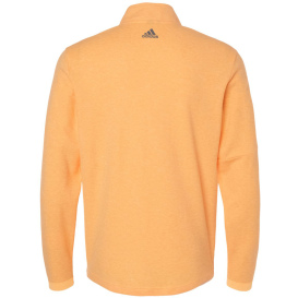 adidas A554 3-Stripes Quarter-Zip Sweater - Acid Orange Melange