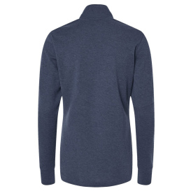 adidas A555 Women\'s 3-Stripes Quarter-Zip Sweater - Collegiate Navy Melange