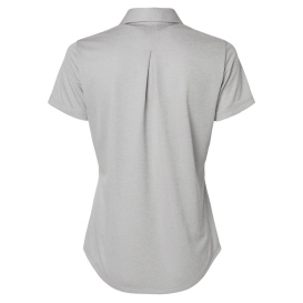 adidas A592 Women's Space Dyed Polo - Grey One Heather