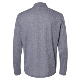 adidas A593 Space Dyed Quarter-Zip Pullover - Colligate Navy Melange