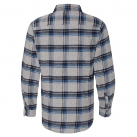 Burnside 8210 Yarn-Dyed Long Sleeve Flannel Shirt - Grey/Blue