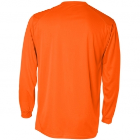 Badger Sport 4104 B-Core Long Sleeve T-Shirt - Safety Orange