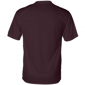 Badger Sport 4120 B-Core T-Shirt with Sport Shoulders - Maroon