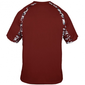 Badger Sport 4140 Digital Camo Hook T-Shirt - Cardinal