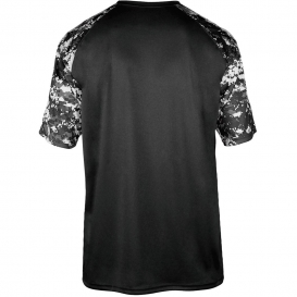 Badger Sport 4152 Digital Camo Sport T-Shirt - Black/White