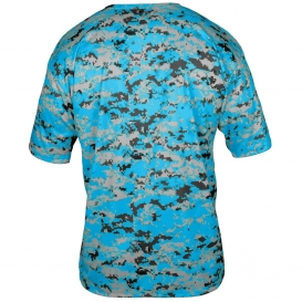 Badger Sport 4180 Digital Camo Short Sleeve T-Shirt - Electric Blue Digital