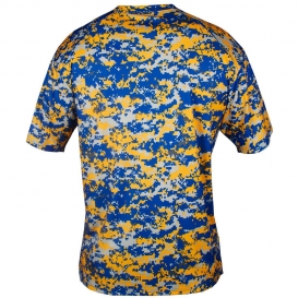 Badger Sport 4180 Digital Camo Short Sleeve T-Shirt - Royal/Gold Digital