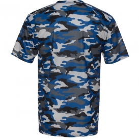 Badger Sport 4181 Camo Short Sleeve T-Shirt - Navy